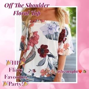 Off The Shoulder Floral Top🎉HP🎉